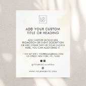 Marble Square Custom Business Logo Sociale media Flyer
