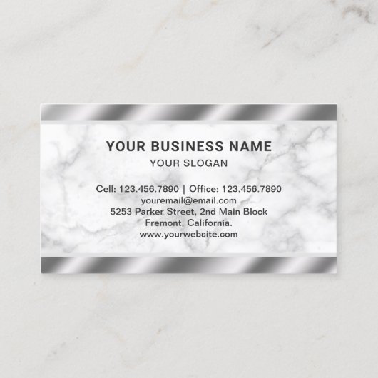 Marble Steel Revolver Pistool Shop Gunsmith Firear Visitekaartje (Achterkant)