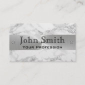 Marble Steel Silver Professional Visitekaartje (Voorkant)