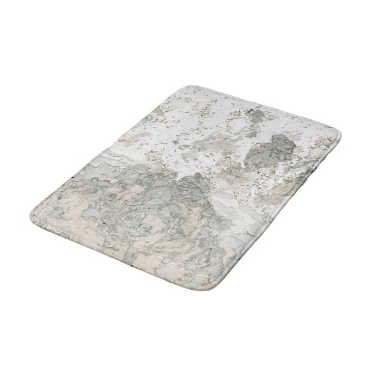 Marble Stone Abstract Creamy Mint Cali Gray Badmat (Gekanteld)