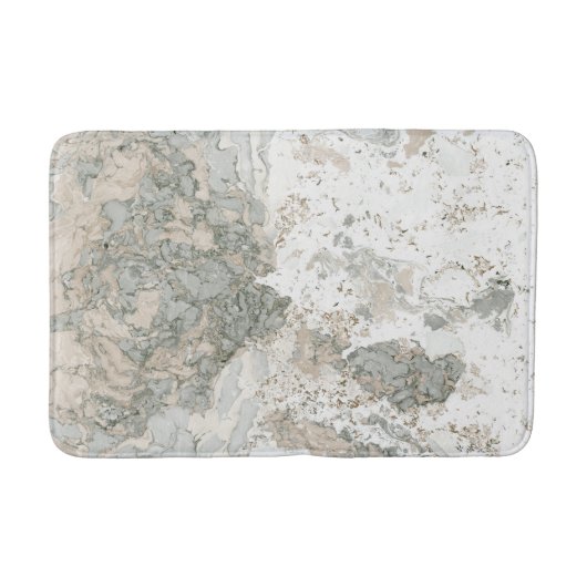 Marble Stone Abstract Creamy Mint Cali Gray Badmat (Voorkant)