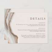 Marble Stone Agate Detail Enclosure Card Kaart (Voorkant / Achterkant)