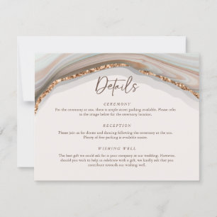 Marble Stone Agate Detail Enclosure Card Kaart