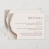 Marble Stone Agate Detail Enclosure Card Kaart (Voorkant / Achterkant)