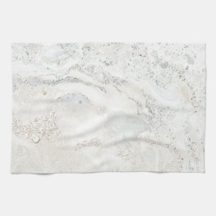 Marble Stone Bright Carrara Beige Ivory Grey Theedoek