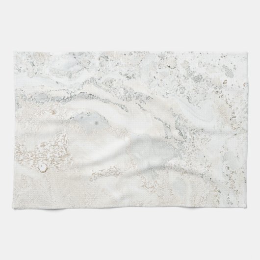 Marble Stone Bright Carrara Beige Ivory Grey Theedoek (Horizontaal)