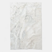 Marble Stone Bright Carrara Beige Ivory Grey Theedoek (Verticaal)