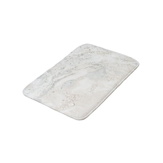 Marble Stone Bright Creamy Beige Ivory Grey Badmat (Gekanteld)