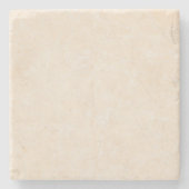 Marble Stone Cream Neutral Tile Background Blank Stenen Onderzetter (Voorkant)
