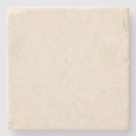 Marble Stone Cream Neutral Tile Background Blank Stenen Onderzetter (Voorkant)