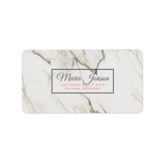 Marble Stone Etiket (Voorkant)