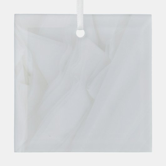 Marble Stone Glass Square Ornament (Voorkant)
