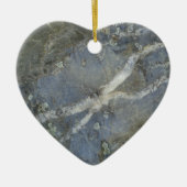 Marble Stone Gray Keramisch Ornament (Voorkant)