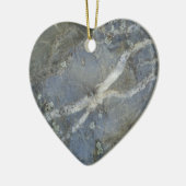 Marble Stone Gray Keramisch Ornament (Links)