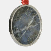 Marble Stone Gray Metalen Ornament (Rechts)