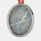 Marble Stone Gray Metalen Ornament (Links)