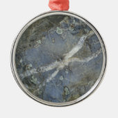 Marble Stone Gray Metalen Ornament (Voorkant)