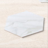 Marble Stone Hexagon Kartonnen Onderzetters (Schuin)