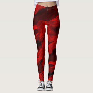 Marble Stone Kijk naar rode Leggings in het bloed