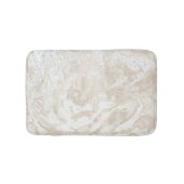 Marble Stone Luxury Creamy Beige Ivory Grey Badmat (Voorkant)