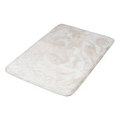 Marble Stone Luxury White Beige Ivory Powder Badmat (Gekanteld)