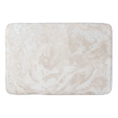 Marble Stone Luxury White Beige Ivory Powder Badmat (Voorkant)