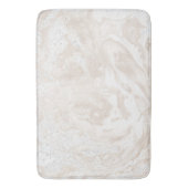 Marble Stone Luxury White Beige Ivory Powder Badmat (Voorkant Verticaal)