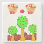 Marble Stone Onderzetter Apple (Voorkant)