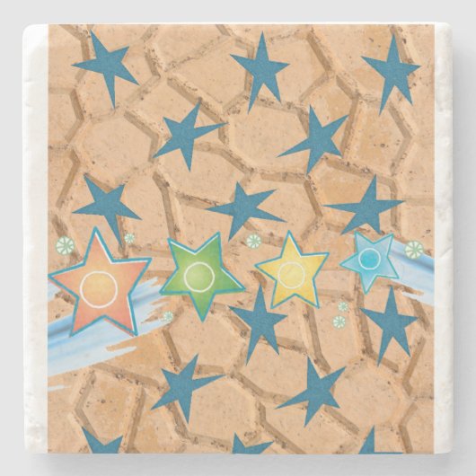 Marble Stone Onderzetter Atomic (Voorkant)