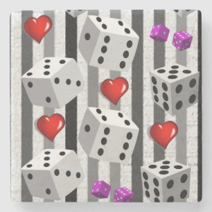 Marble Stone Onderzetter Dice