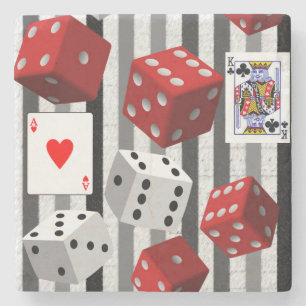 Marble Stone Onderzetter Dice