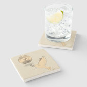 Marble Stone Onderzetter Dove (Zijkant)