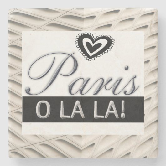 Marble Stone Onderzetter France, Parijs (Voorkant)