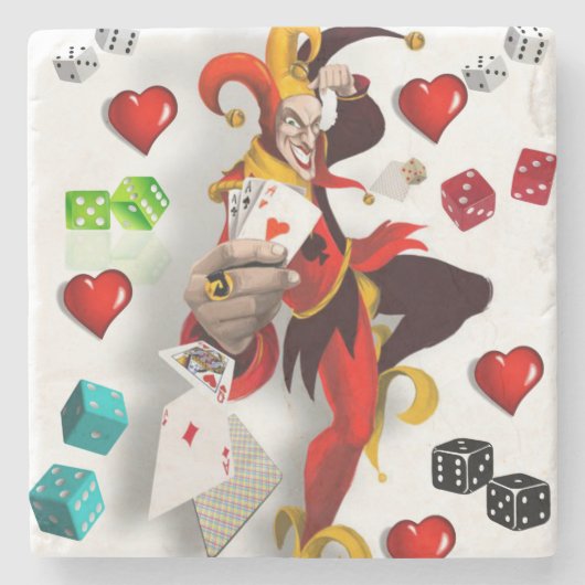 Marble Stone Onderzetter Joker (Voorkant)