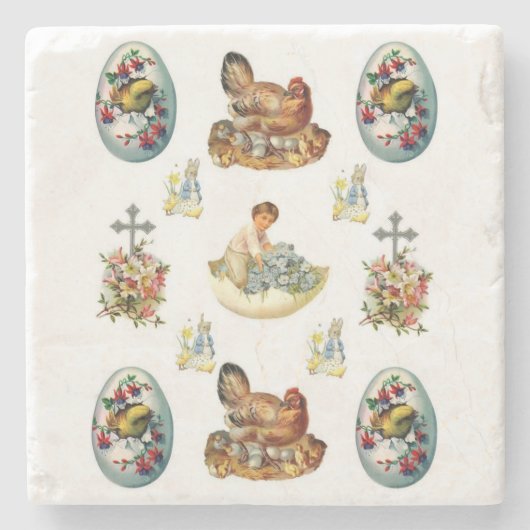Marble Stone Onderzetter Pasen (Voorkant)