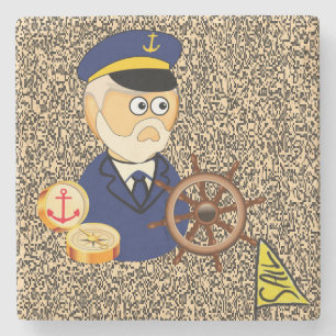 Marble Stone Onderzetter Sailing