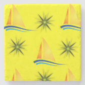 Marble Stone Onderzetter Sailing (Voorkant)