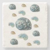 Marble Stone Onderzetter Seashell (Voorkant)
