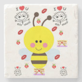 Marble Stone Onderzetter Valentijnsdag (Voorkant)