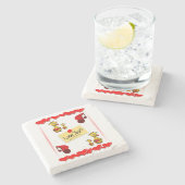 Marble Stone Onderzetter Valentijnsdag (Zijkant)