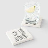 Marble Stone Onderzetter Valentijnsdag (Zijkant)