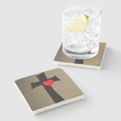 Marble Stone Onderzetter Valentijnsdag (Zijkant)