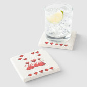Marble Stone Onderzetter Valentijnsdag (Zijkant)