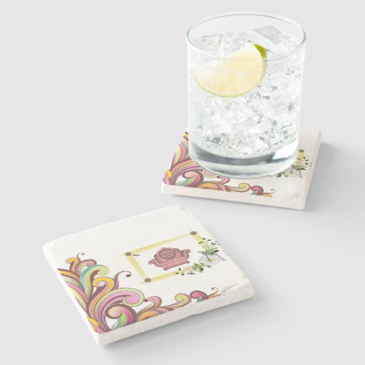 Marble Stone Onderzetter Victoriaans (Zijkant)