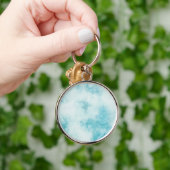 Marble Stone Premium Round Sleutelhanger (Hand)