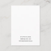 MARBLE STONE TERRACOTTA TEXTURE EARRING DISPLAY VISITEKAARTJE (Achterkant)