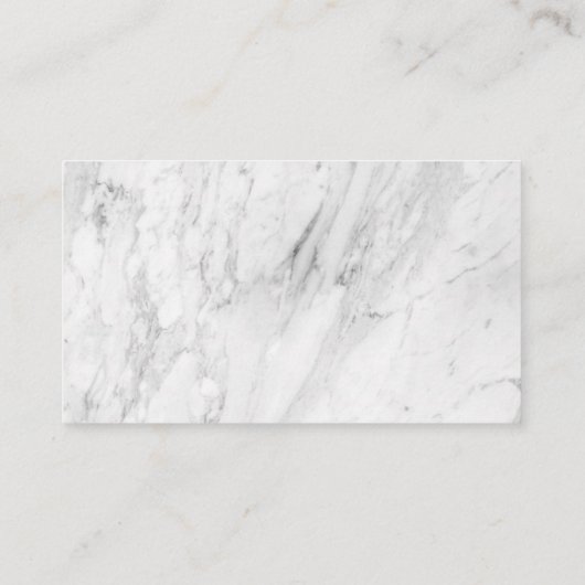Marble Stone Trendy Minimal Professional Visitekaartje (Achterkant)