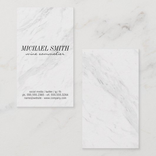 Marble Stone Visitekaartje (Voorkant / Achterkant)