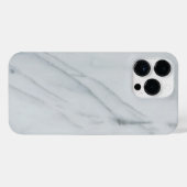 Marble Stone White iPhone 14 Pro Max Hoesje (Achterkant horizontaal)