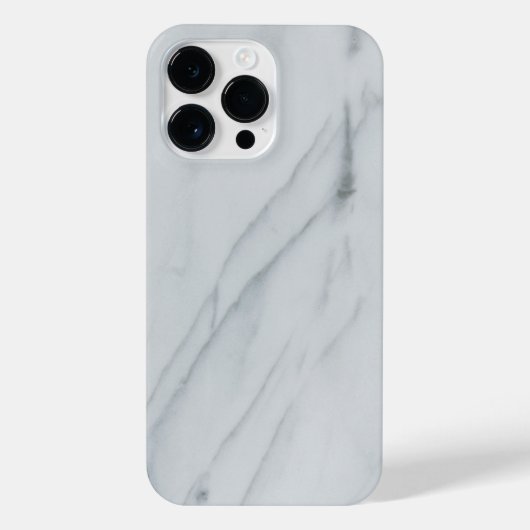 Marble Stone White iPhone 14 Pro Max iPhone Hoesje (Achterkant)